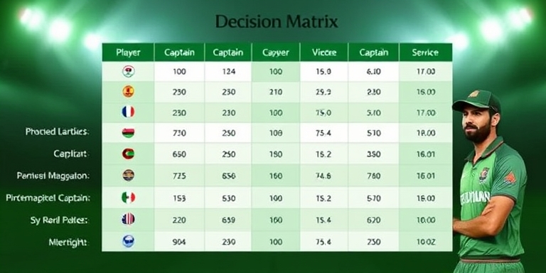 Vegas11 Login captain decision matrix